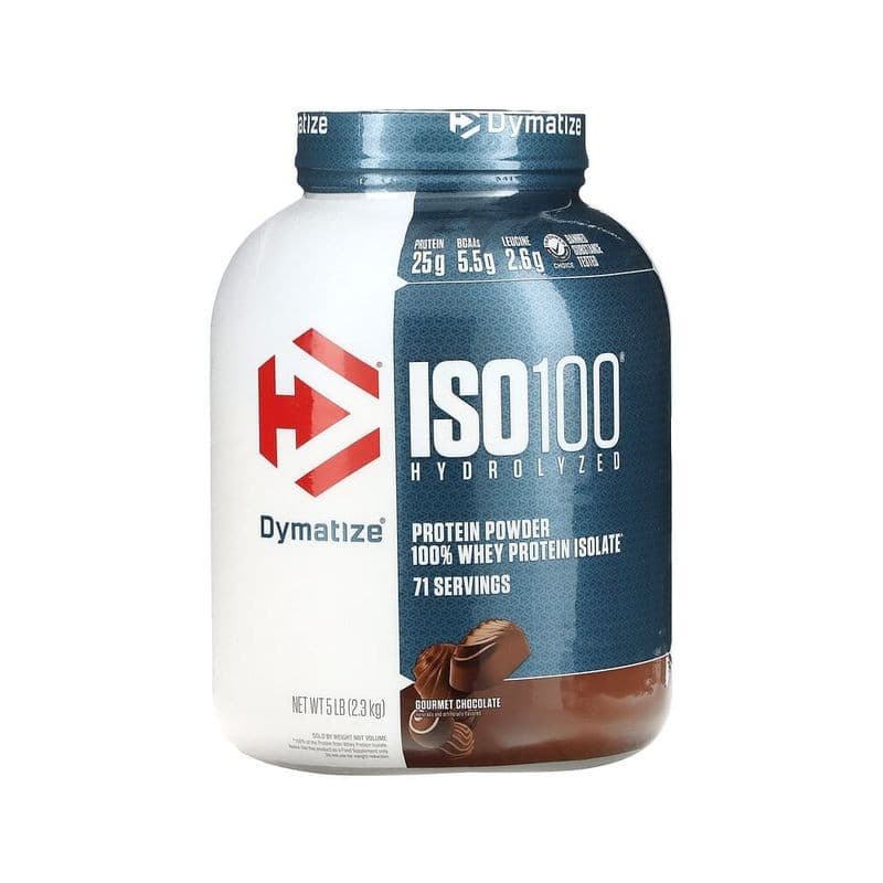 Dymatize ISO100 Hydrolyzed 100% Whey Protein Isolate 5 lbs (2.3 kg) - Dymatize 2300g whey protein