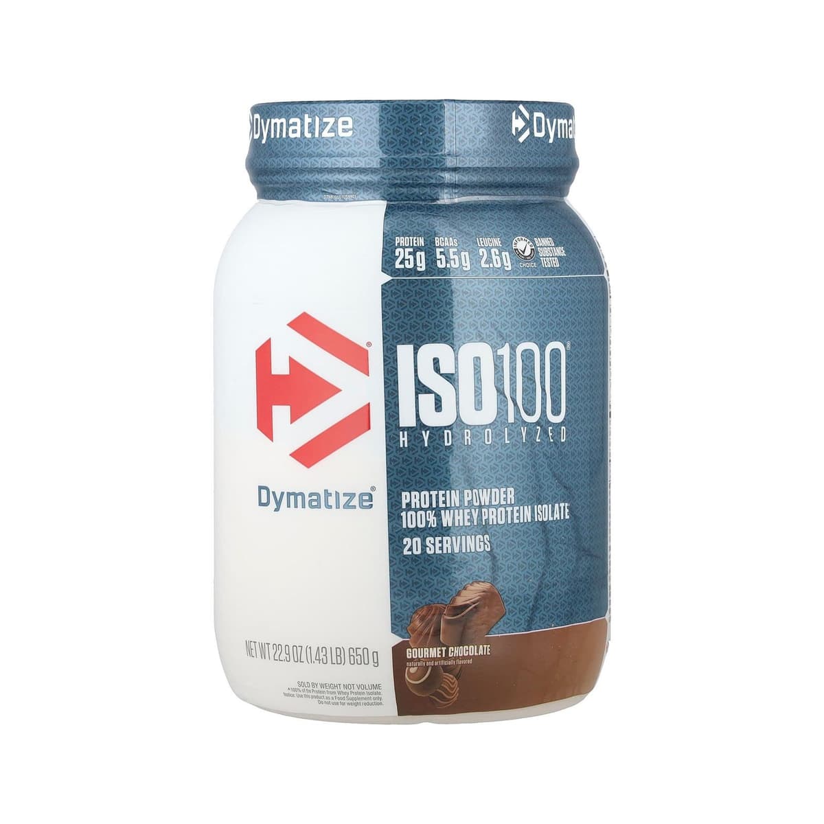Dymatize ISO100 Hydrolyzed 100% Whey Protein Isolate 1.43 lb (650 g) - Dymatize 650g whey protein