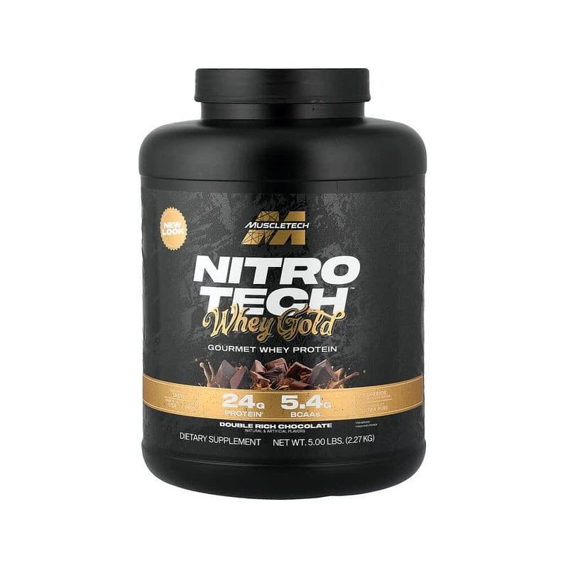 MuscleTech Nitro-Tech Whey Gold Gourmet Whey Protein 5 lbs (2.27 kg) - MuscleTech 2270g whey protein
